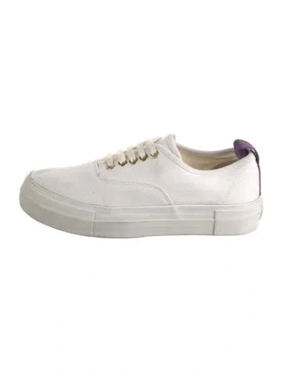 Pre-owned Eytys Canvas Sneakers In White