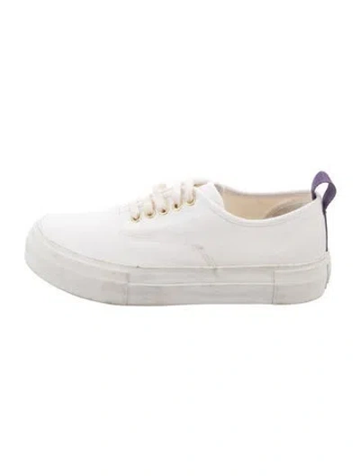 Pre-owned Eytys Canvas Sneakers In White