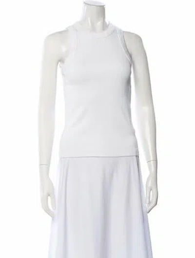 Pre-owned Eytys Crew Neck Sleeveless Top In White