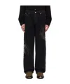 Eytys Denim Trousers With Belt Loops In Black