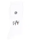 Eytys Embroidered-logo Socks In White