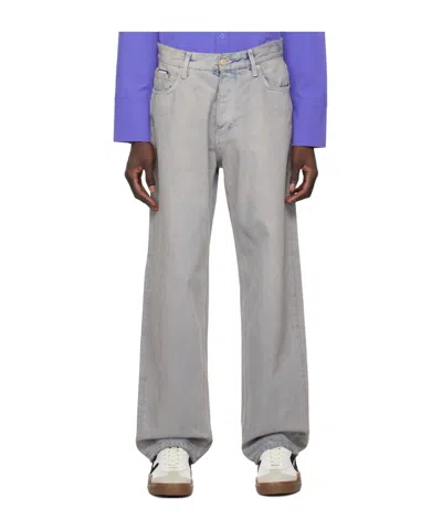 Eytys Five-pocket Denim Trousers In Gray