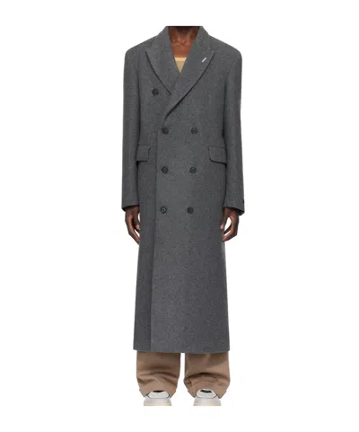 Eytys Genesis Double-breasted Coat In Gray