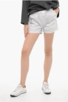 Eytys High Waisted Quinn Illusion Shorts With Rainbow Seams