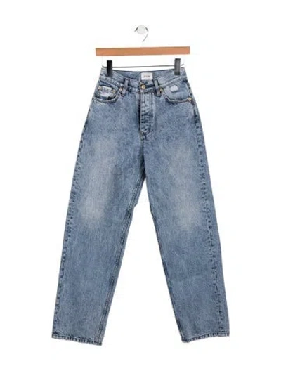 Pre-owned Eytys High-rise Straight Leg Jeans In Blue