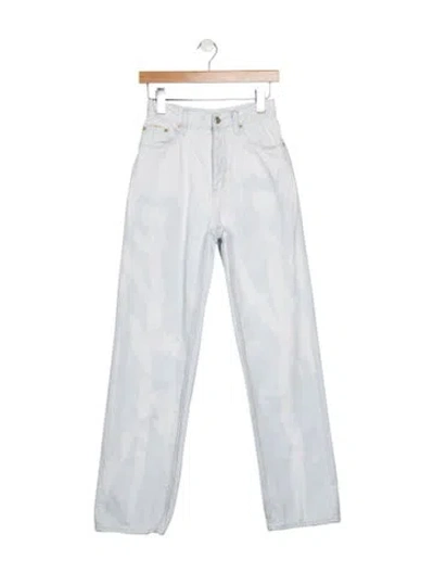 Pre-owned Eytys High-rise Straight Leg Jeans In Blue