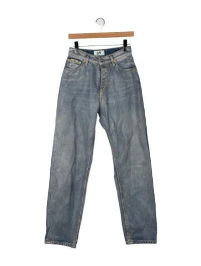 Pre-owned Eytys High-rise Straight Leg Jeans In Blue