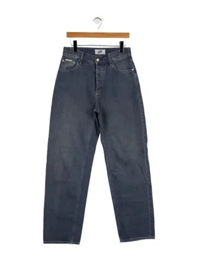 Pre-owned Eytys High-rise Straight Leg Jeans In Blue