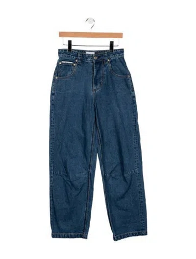 Pre-owned Eytys High-rise Straight Leg Jeans In Blue
