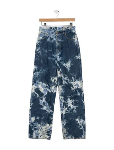 Pre-owned Eytys High-rise Straight Leg Jeans In Blue