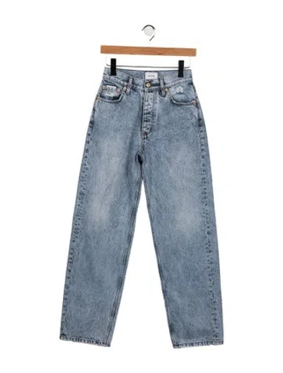 Pre-owned Eytys High-rise Straight Leg Jeans In Blue