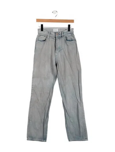 Pre-owned Eytys High-rise Straight Leg Jeans In Blue
