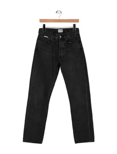 Pre-owned Eytys High-rise Straight Leg Jeans In Gray