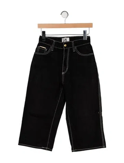 Pre-owned Eytys High-rise Wide Leg Jeans In Black