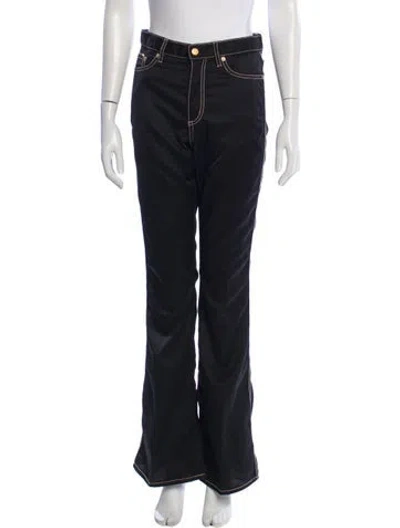 Pre-owned Eytys High-rise Wide Leg Jeans In Black