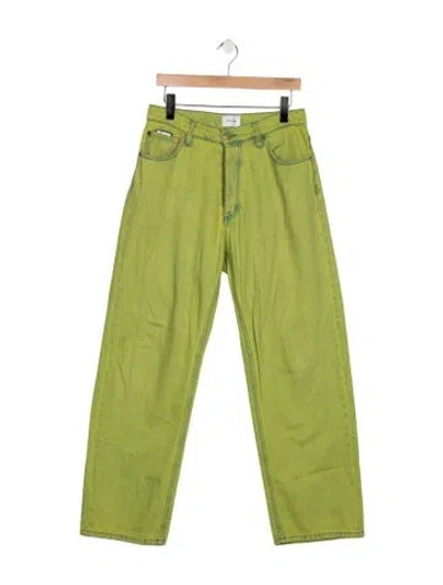Pre-owned Eytys High-rise Wide Leg Jeans In Green