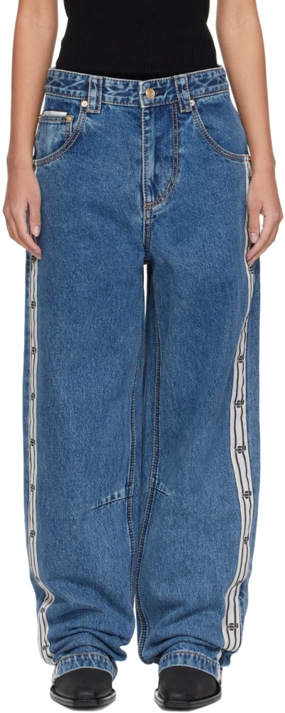 Eytys Indigo Titan Tape Jeans