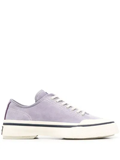 Eytys Laguna Suede Lace-up Sneakers In Purple