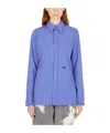 Eytys Lapel Long-sleeved Shirt In Blue