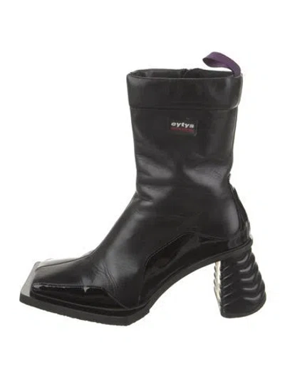 Pre-owned Eytys Leather Boots In Black