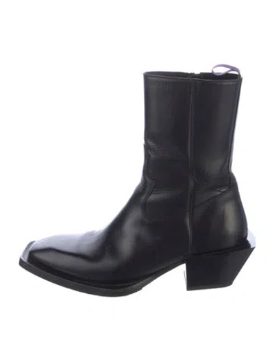 Pre-owned Eytys Leather Boots In Black