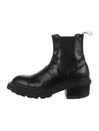 Pre-owned Eytys Leather Chelsea Boots In Black