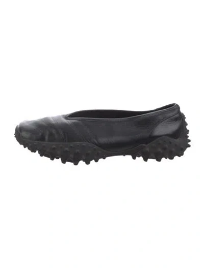 Pre-owned Eytys Leather Flats In Black