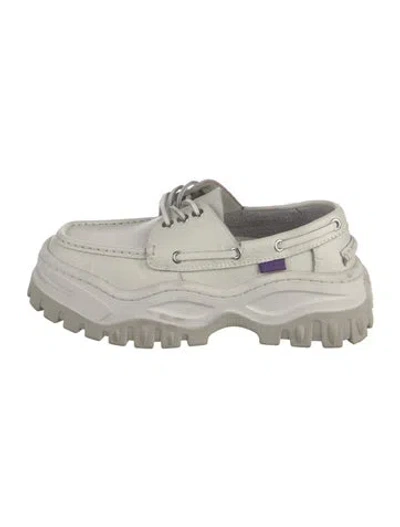 Pre-owned Eytys Leather Loafer Sneakers In Neutrals