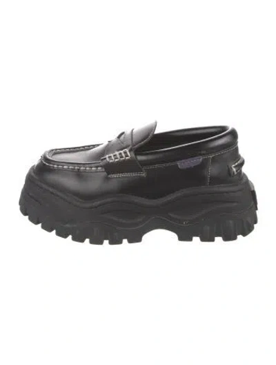 Pre-owned Eytys Leather Loafers In Black