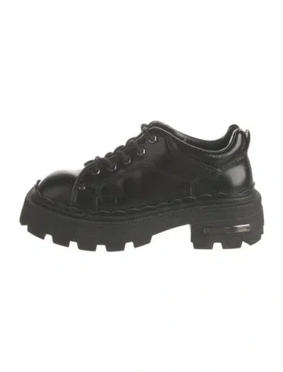 Pre-owned Eytys Leather Oxfords In Black