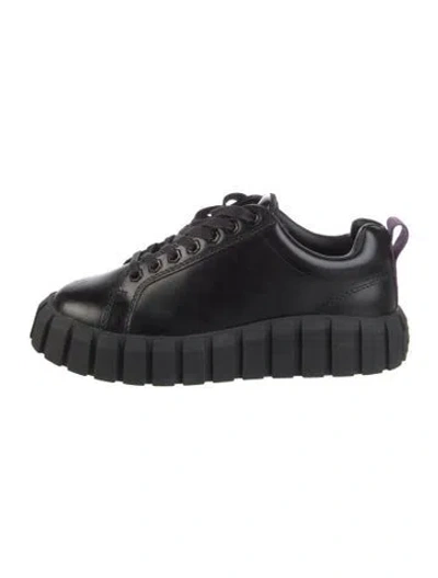 Pre-owned Eytys Leather Sneakers In Black