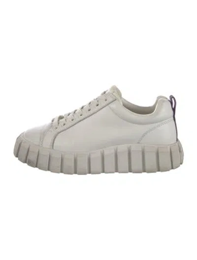 Pre-owned Eytys Leather Sneakers In Neutral