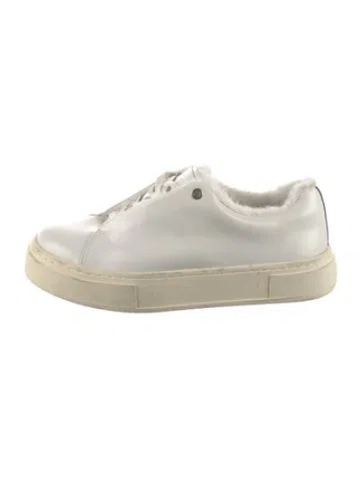 Pre-owned Eytys Leather Sneakers In White