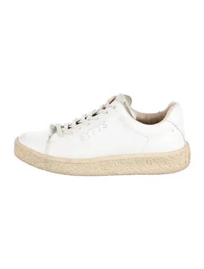 Pre-owned Eytys Leather Sneakers In White