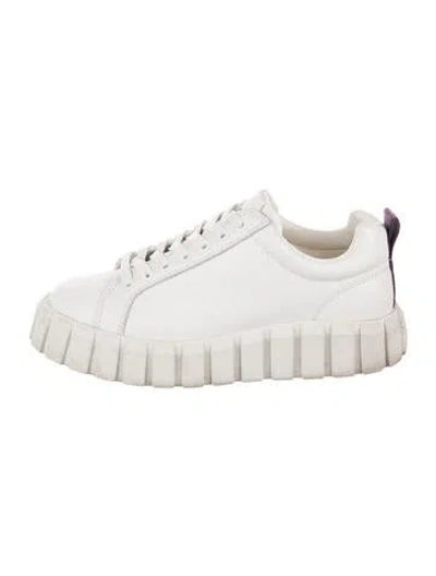 Pre-owned Eytys Leather Sneakers In White