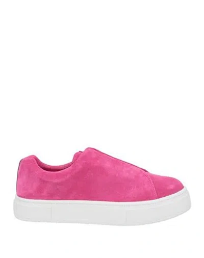 Eytys Man Sneakers Fuchsia Size 8.5 Soft Leather In Pink