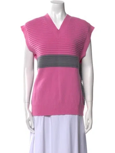 Pre-owned Eytys Merino Wool Striped Sweater In Pink