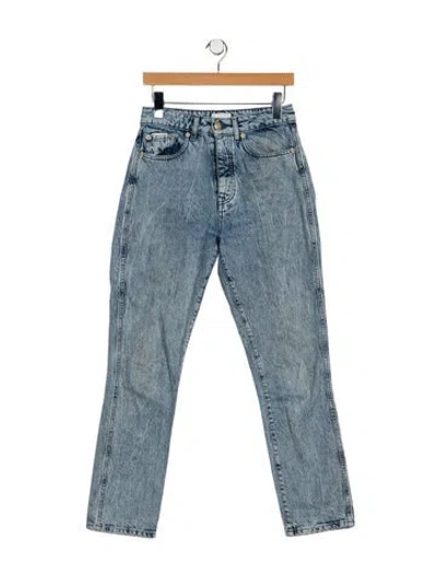 Pre-owned Eytys Mid-rise Straight Leg Jeans In Blue