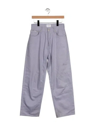 Pre-owned Eytys Mid-rise Straight Leg Jeans In Purple