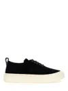 Eytys Suede Upper Rubber Sole Pull Tab Sneaker In Black