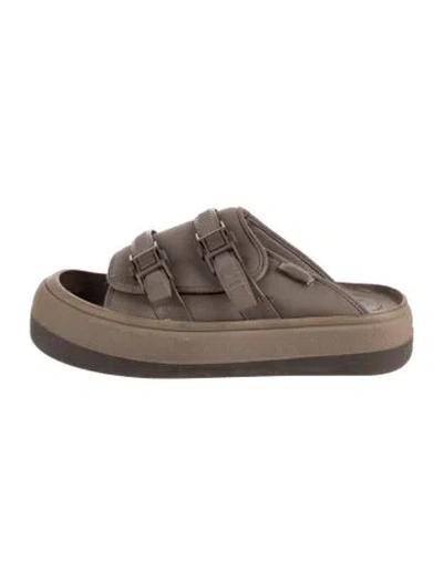 Pre-owned Eytys Neoprene Slides In Brown