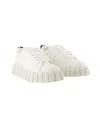 Eytys White Leather Odessa Sneakers In White