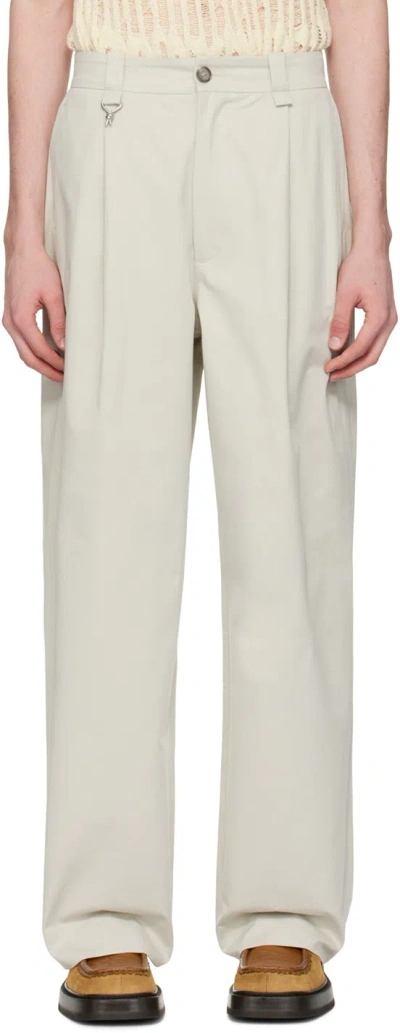 Eytys Off-white Scout Trousers In Pearl