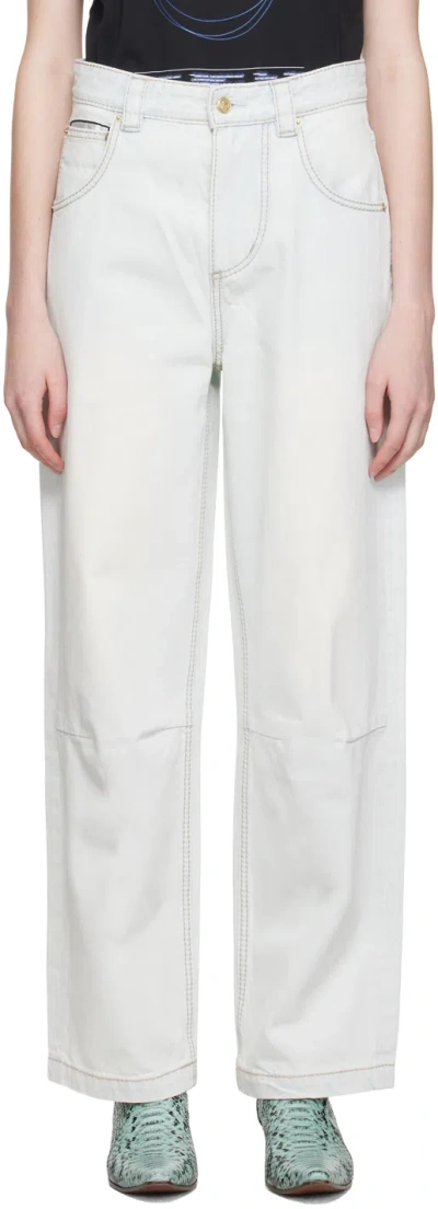 Eytys Off-white Titan Jeans In White Stone