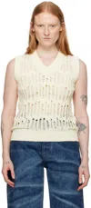 Eytys Off-white Yves Vest In Porcelain