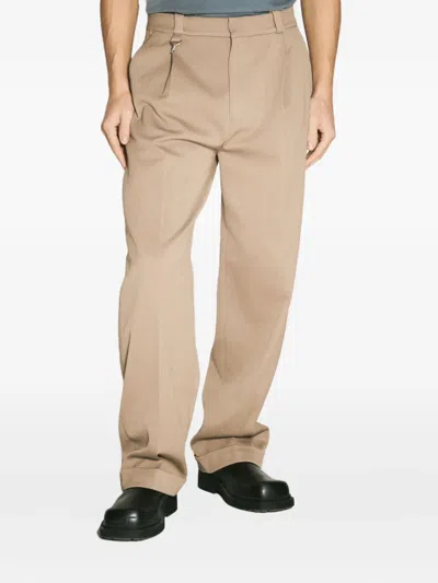 Eytys Pleated-detail Trousers In Neutral