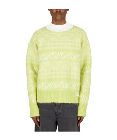 Eytys Round Neck Long-sleeved Sweater In Yellow