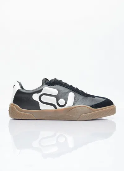 Eytys Santos Leather Sneakers In Black