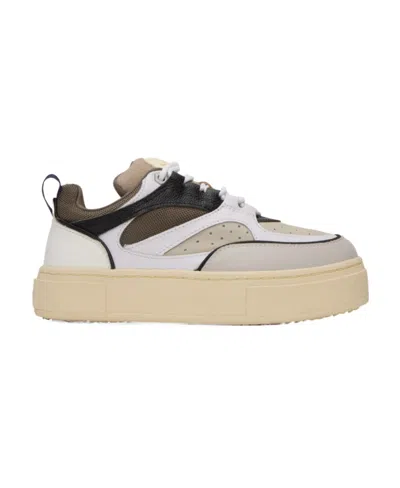 Eytys Sidney Low-top Leather Sneakers In Nude