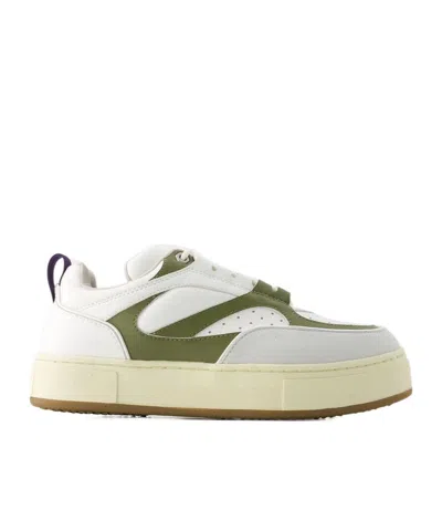 Eytys Sidney Panelled Sneakers In Nude